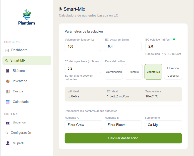 Calculadora Smart-Mix